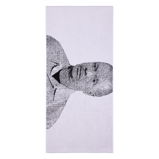 CKU_H30001_910; Finlayson Makia x Kummeli Tonni Kylpypyyhe Vaaleanharmaa / 70x150 cm 
