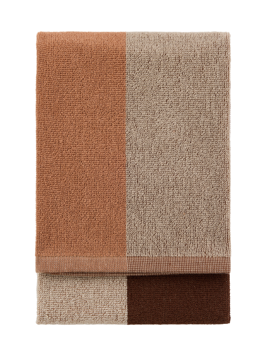 70553-1404-08-12; Finlayson Kiia Käsipyyhe Ruskea / 50x70 cm 