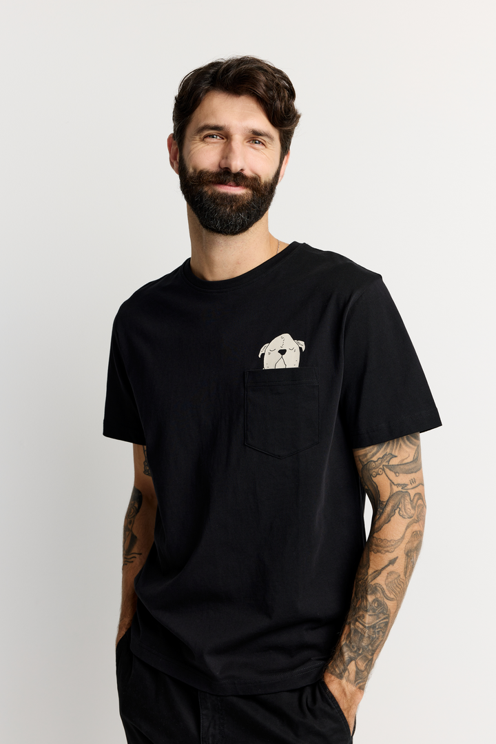 22782535001; Finlayson KOIRUUKSIA T-Paita Musta / S 