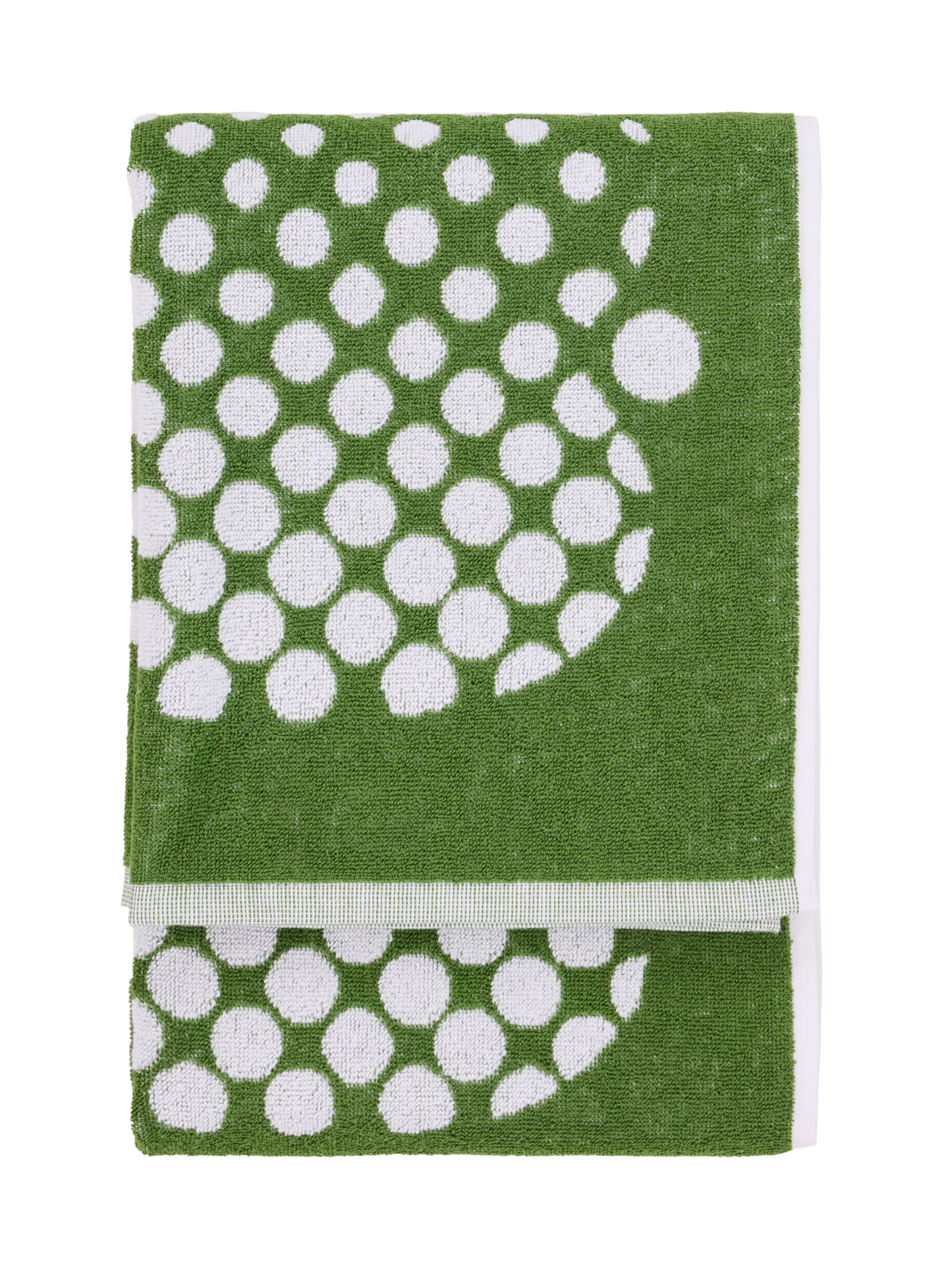 71064-1367-05-06_3; Finlayson Optinen omena Kylpypyyhe Vihreä / 70x140 cm 