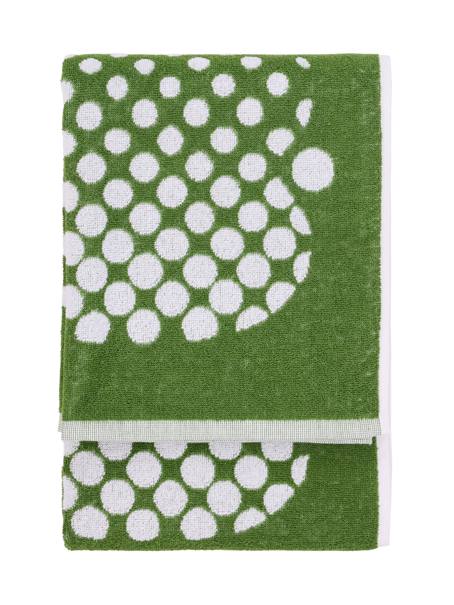 71064-1367-05-06_3; Finlayson Optinen omena Kylpypyyhe Vihreä / 70x140 cm 