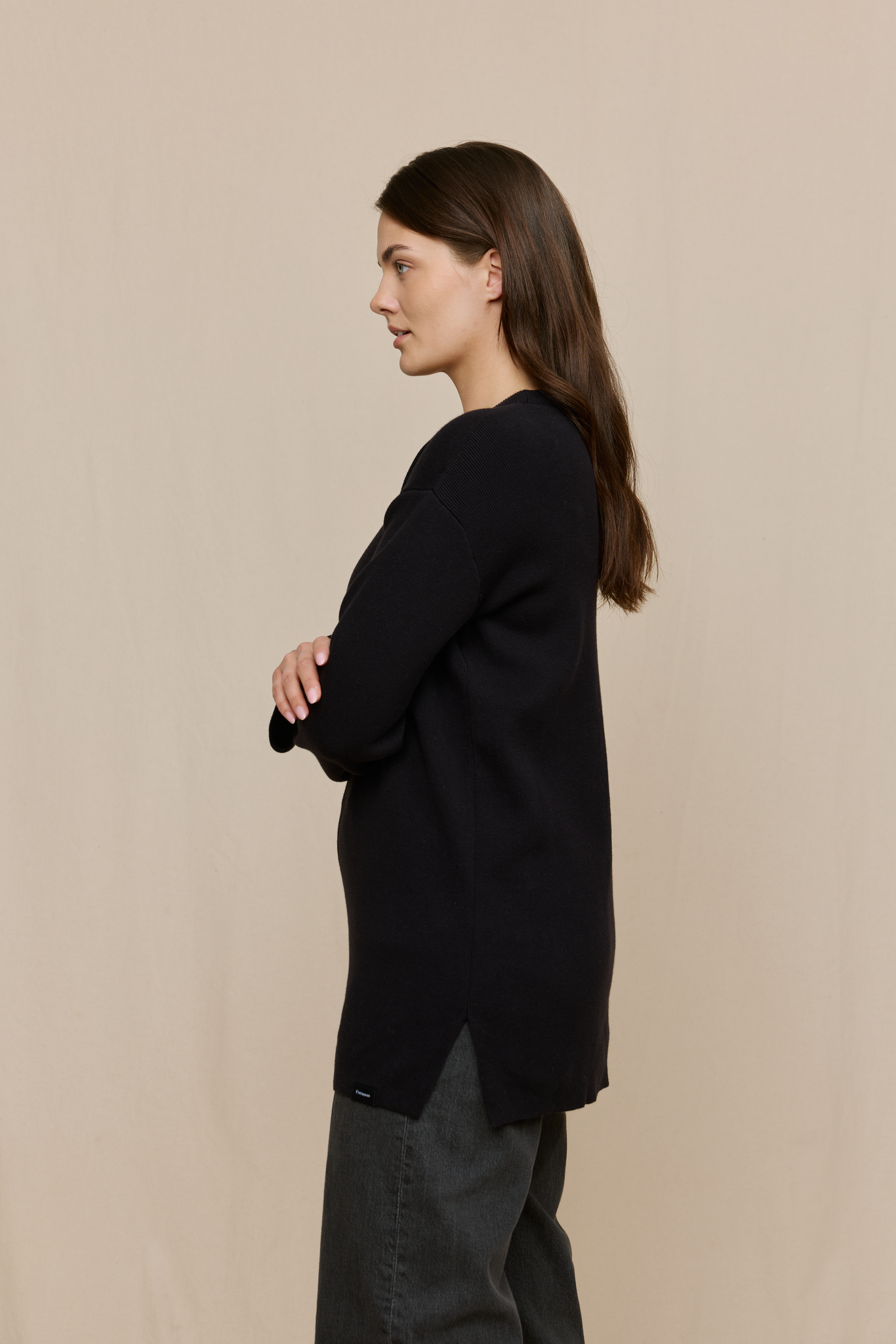 FW51002-999-L_4; Finlayson Valma Neuletunika Musta / L 