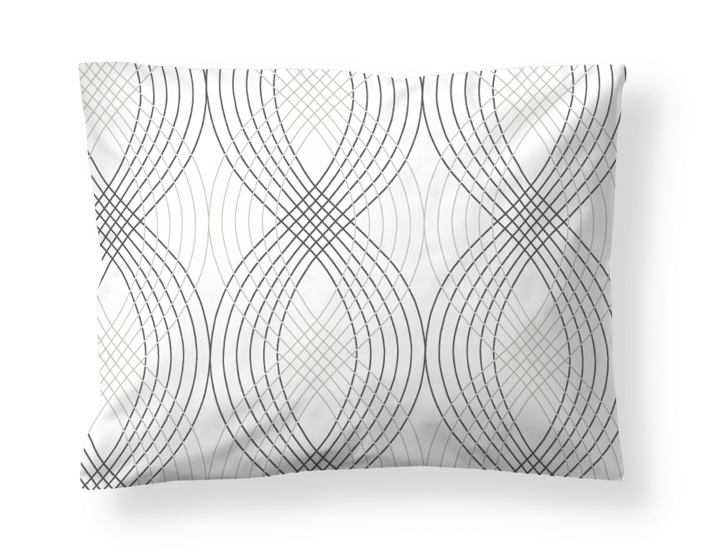 60137-4232-16-06; Finlayson Kehrä Tencel-puuvillatyynyliina Tummanharmaa / Beige / 50x60 cm 