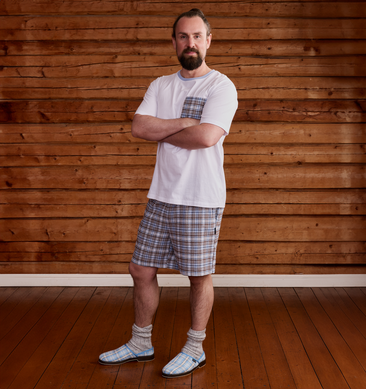 22751434001; Finlayson Reino Shortsipyjama Vaaleansininen / M 
