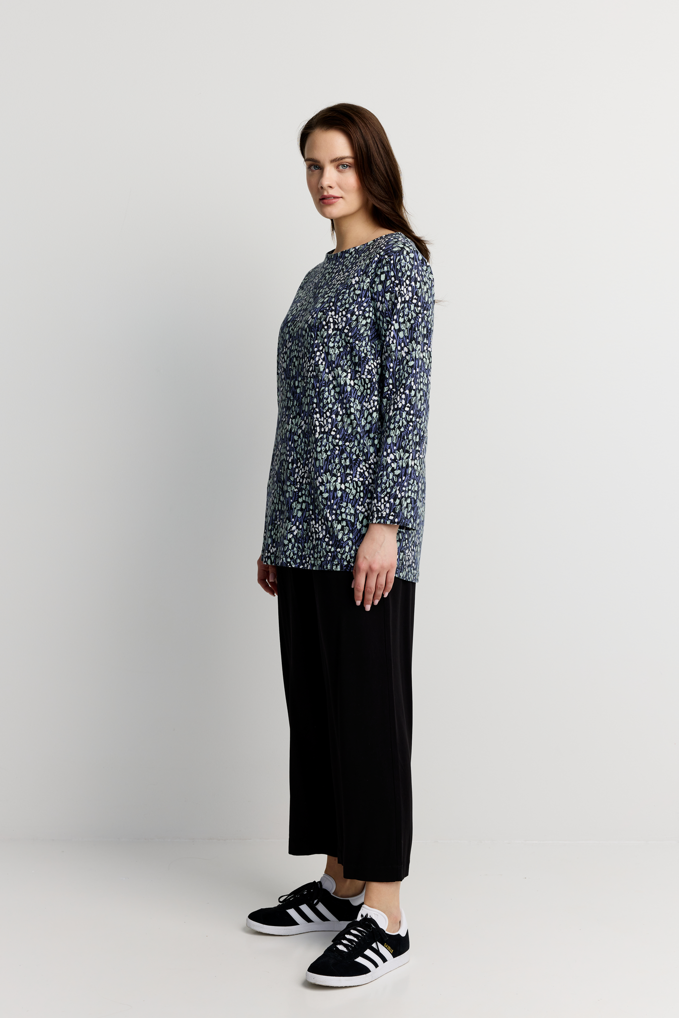 22784452005_3; Finlayson KUISKU Trikootunika Tummansininen / Salvianvihreä / XL 