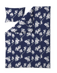 60712-4056-21-06; Finlayson Kioto Satiinipussilakanasetti Tummansininen / 150x210 + 50x60 cm 