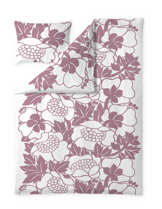 60652-5161-11-06; Finlayson Annukka Pussilakanasetti Malva / Valkoinen / 150x210 + 50x60 cm 
