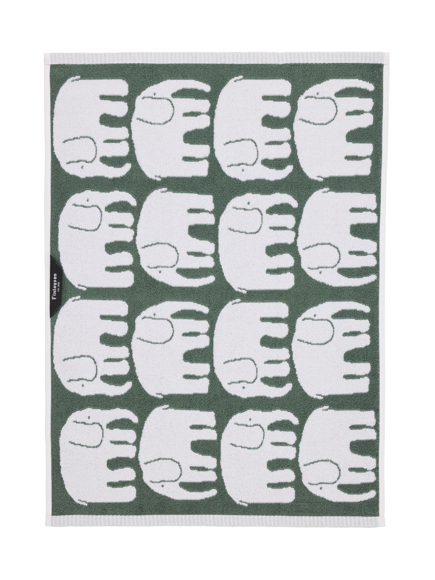 70563-4547-11-12_4; Finlayson Elefantti Käsipyyhe Tummanvihreä / 50x70 cm 
