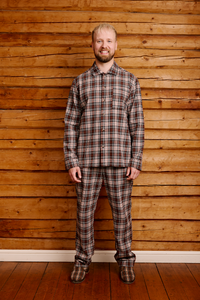 22751435004; 22751435003; 22751435002; 22751435001; Finlayson  Reino Flanellipyjama Ruskea / M 