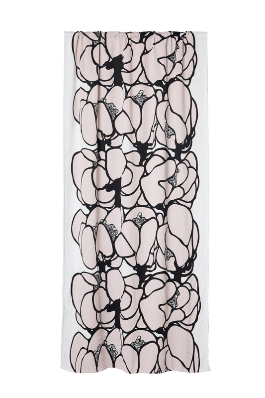 107212-140; Finlayson Vallila Makeba verho Beige / 140x250 cm 