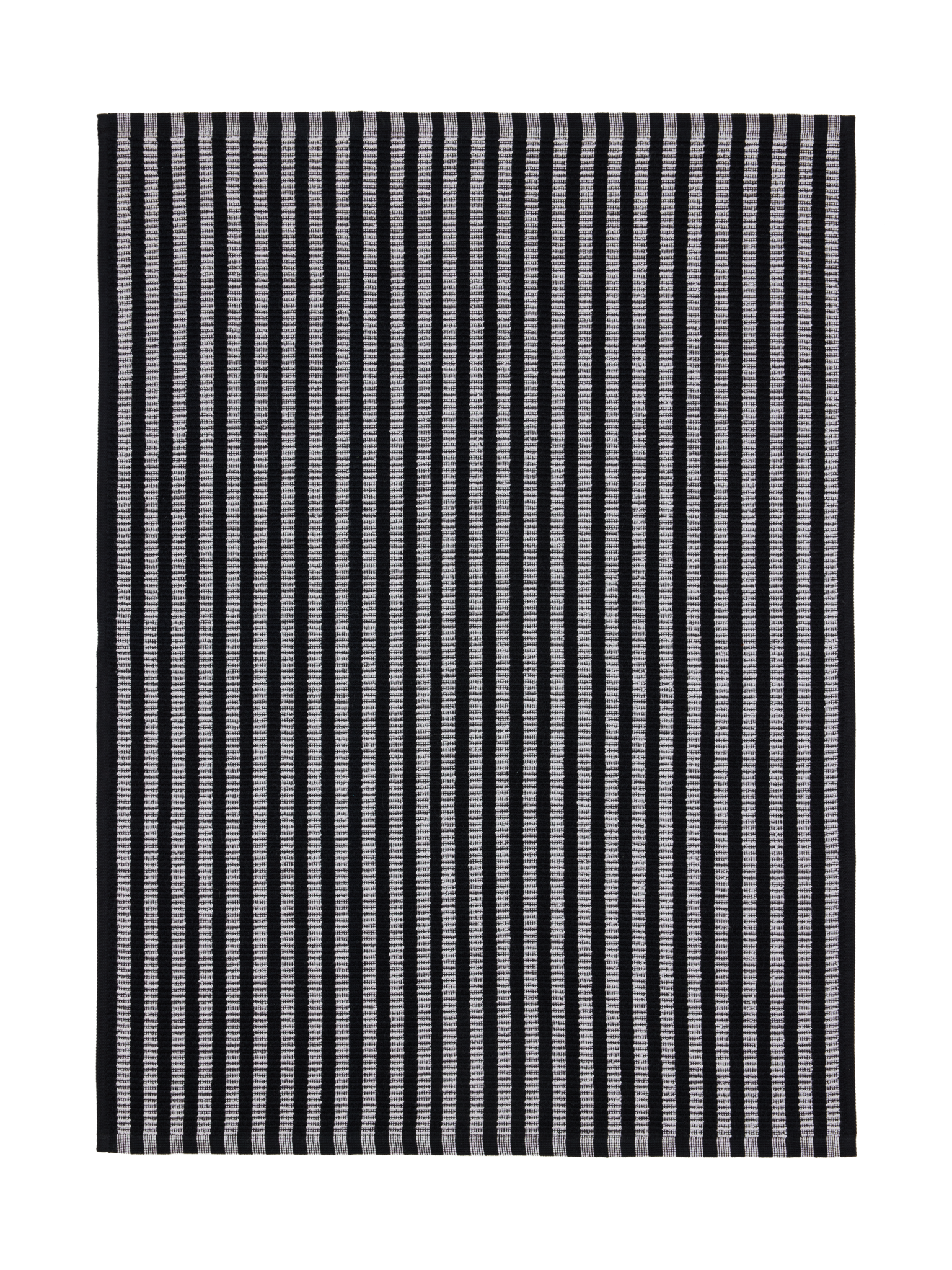 71172-1488-01-12_3; Finlayson Raita Käsipyyhe Musta / Harmaa / 50x70 cm 