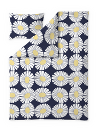 60652-5516-02-06; Finlayson Valo Pussilakanasetti Tummansininen / Keltainen / 150x210 + 50x60 cm 