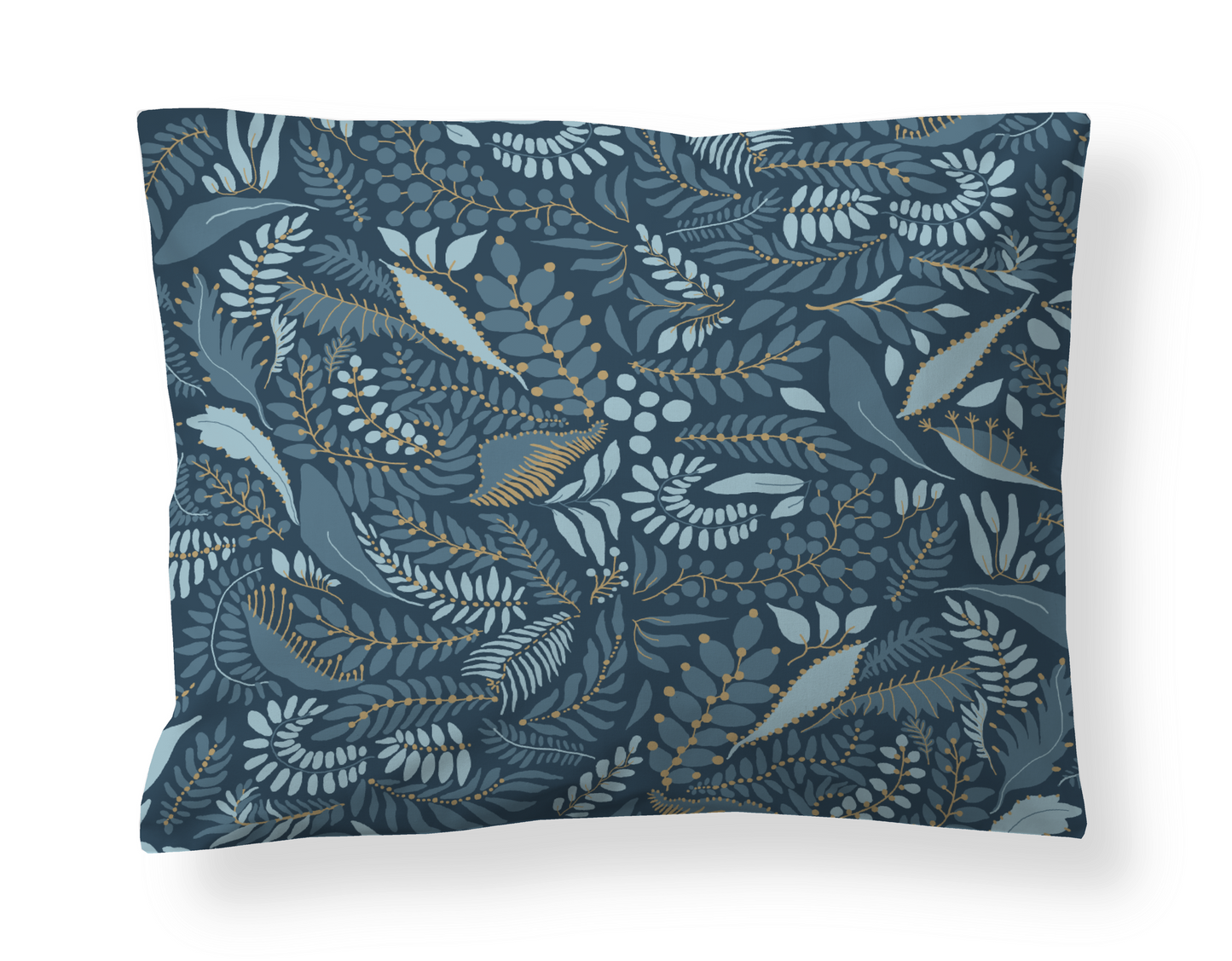 60138-5053-03-10; Finlayson Pihamaa Satiinityynyliina Petroolinsininen / 50x60 cm 