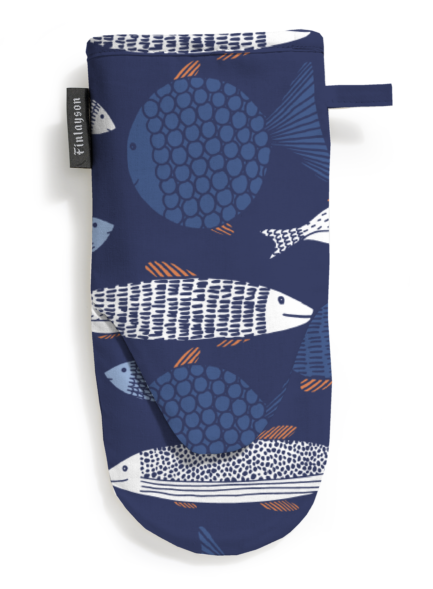 80008-5046-01-10; Finlayson Kalajuttu Patakinnas Tummansininen / 15x30 cm 