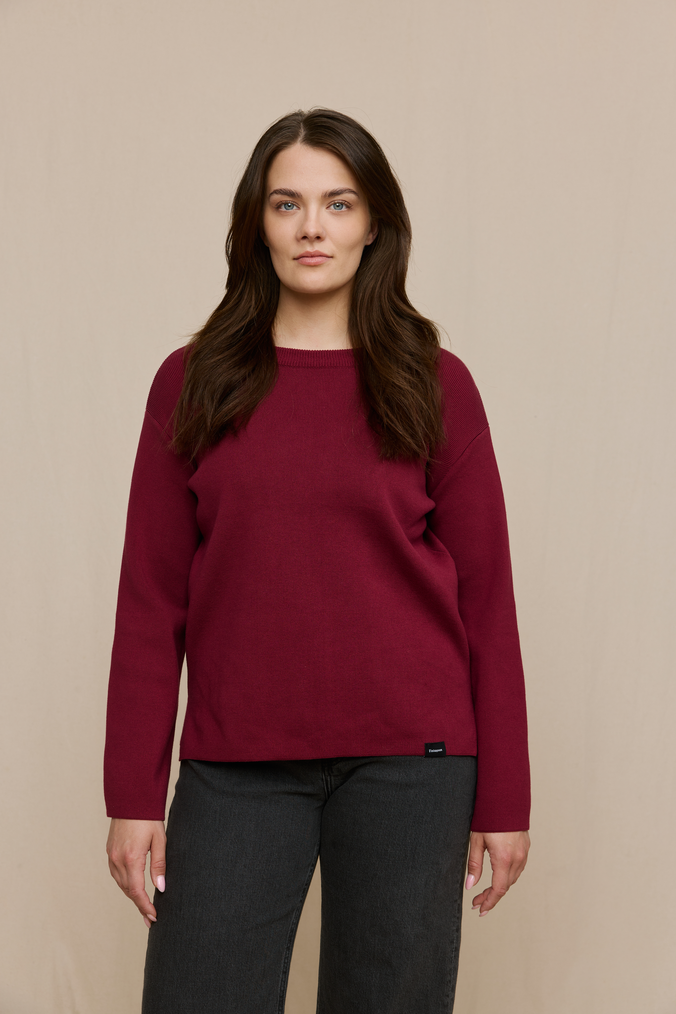 FW51001-471-L; Finlayson Eini Neule Punainen / L 