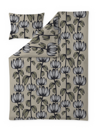 60712-4908-15-06; Finlayson Alma Satiinipussilakanasetti Beige / Vihreä / 150x210 + 50x60 cm 