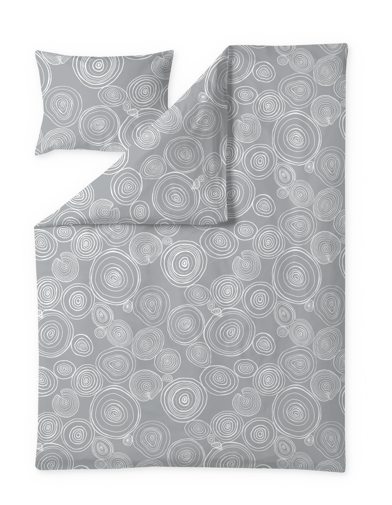 60712-5471-01-06; Finlayson Tarina Satiinipussilakanasetti Harmaa / 150x210 + 50x60 cm