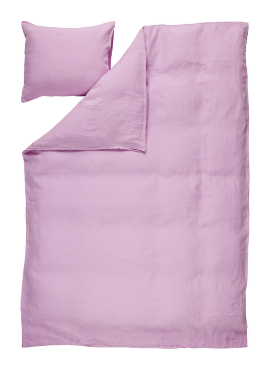 60760-0200-09-06; Finlayson Lino Pellava  pussilakanasetti Violetti / 150x210 + 50x60 cm 