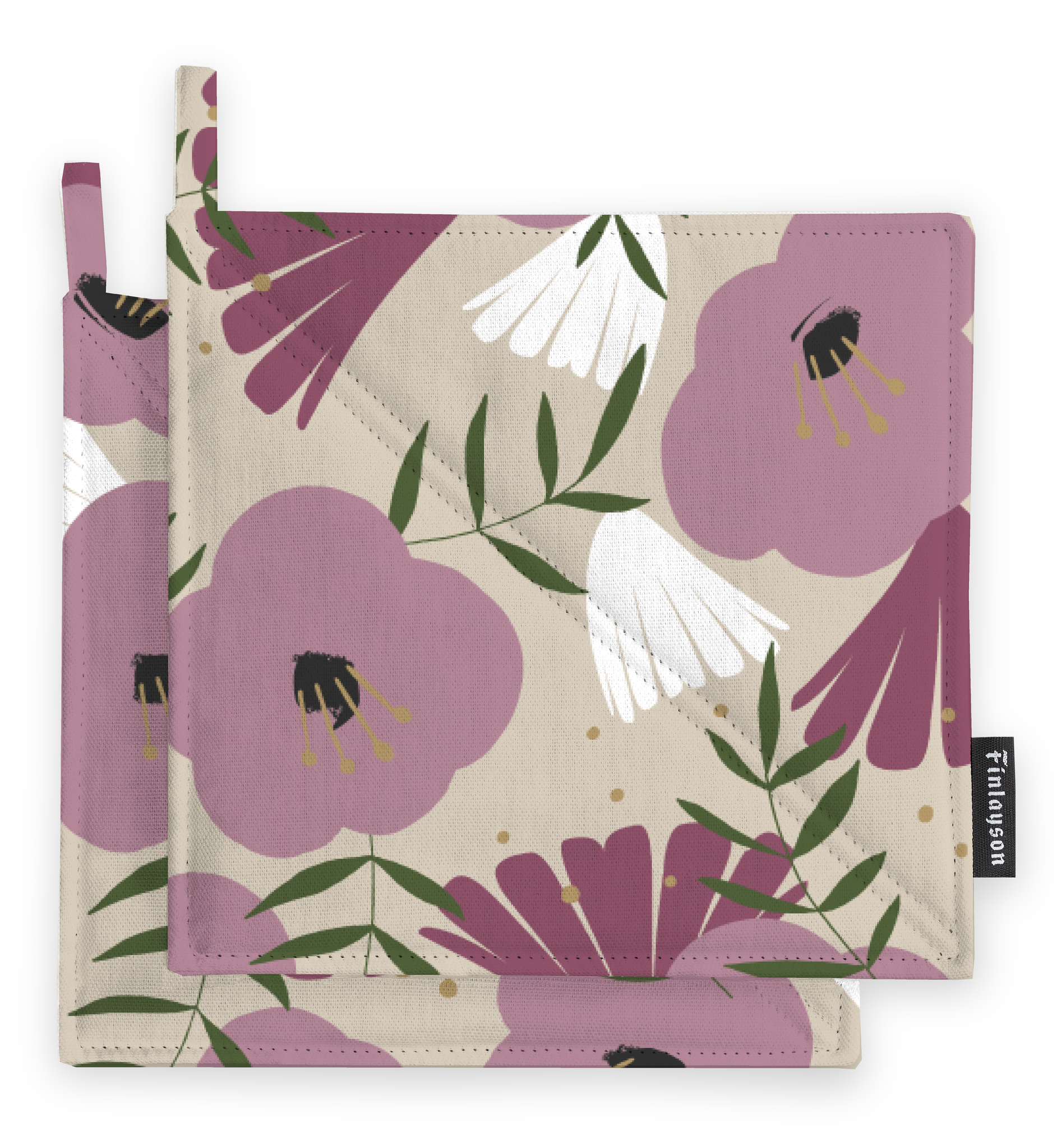 80018-5138-03-10; Finlayson Anni Patalappu 2kpl Malva / Beige / 22x22 cm 