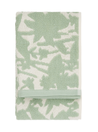 70087-5488-01-12; Finlayson Katveessa Käsipyyhe Salvianvihreä / Luonnonvalkoinen / 50x70 cm 