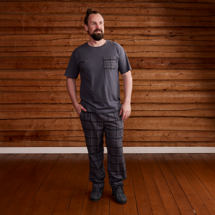 22751430001; Finlayson Reino Pyjama Harmaa / M 