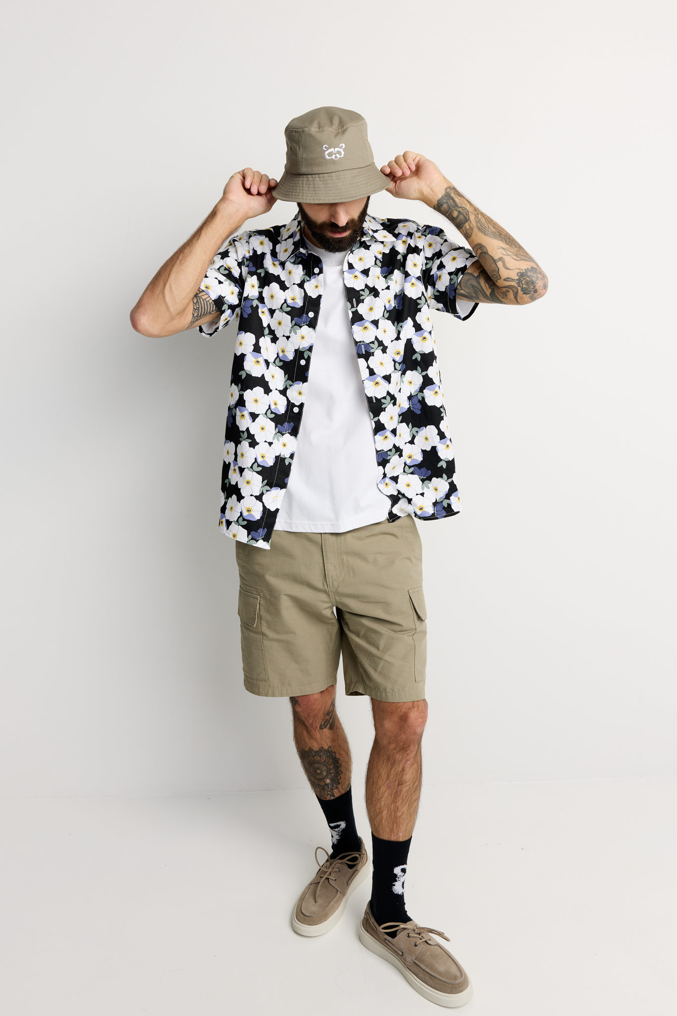 22845652002_2; 22845652001_2; Finlayson PESUE Kalastajahattu Oliivinvihreä / S/M 