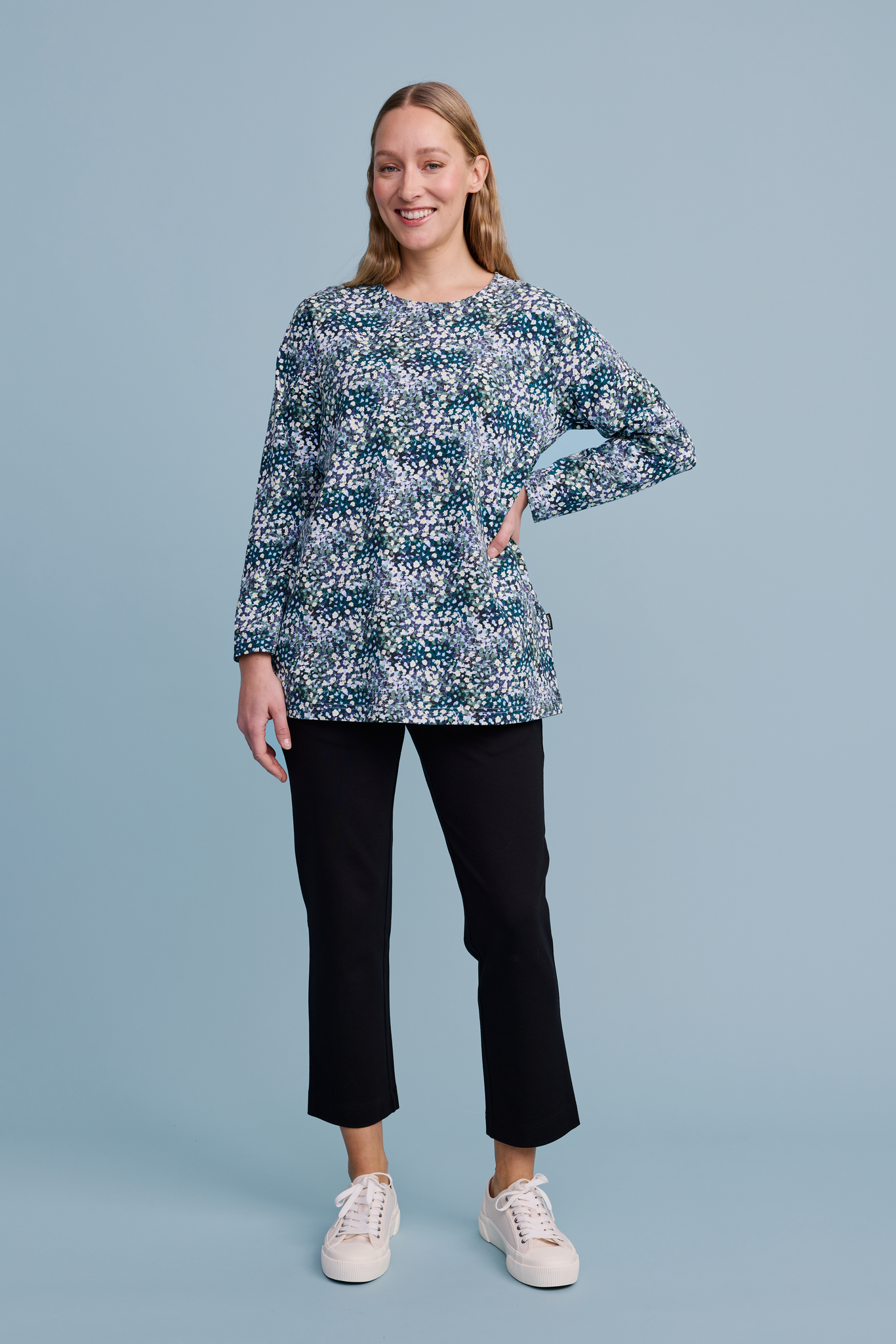 22595452003_2; Finlayson Leinikki Trikootunika Sininen / L 