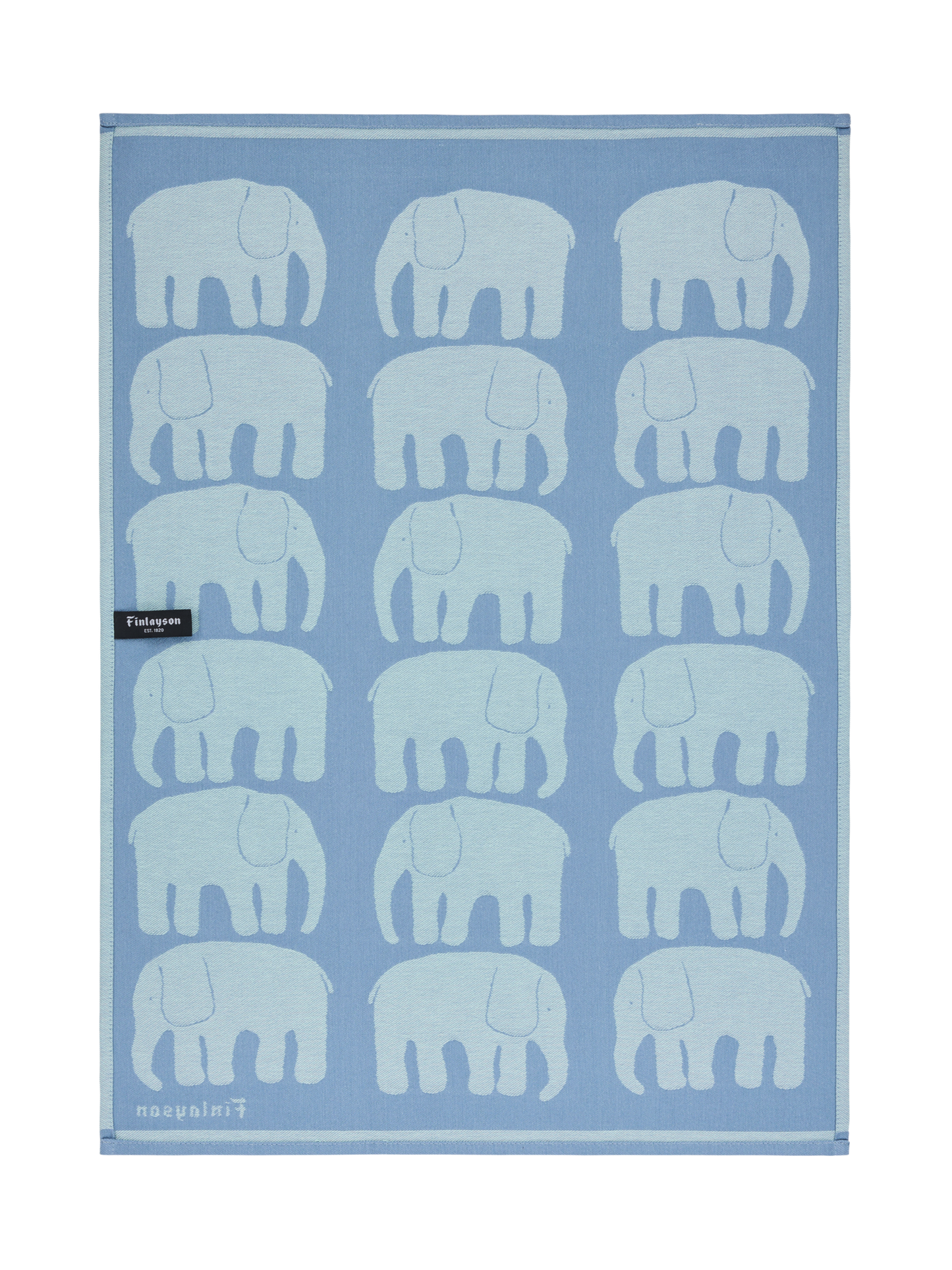 70940-4547-07-10_6; Finlayson Elefantti Keittiöpyyhe 2 kpl Siniharmaa / Mintunvihreä / 50x70 cm 