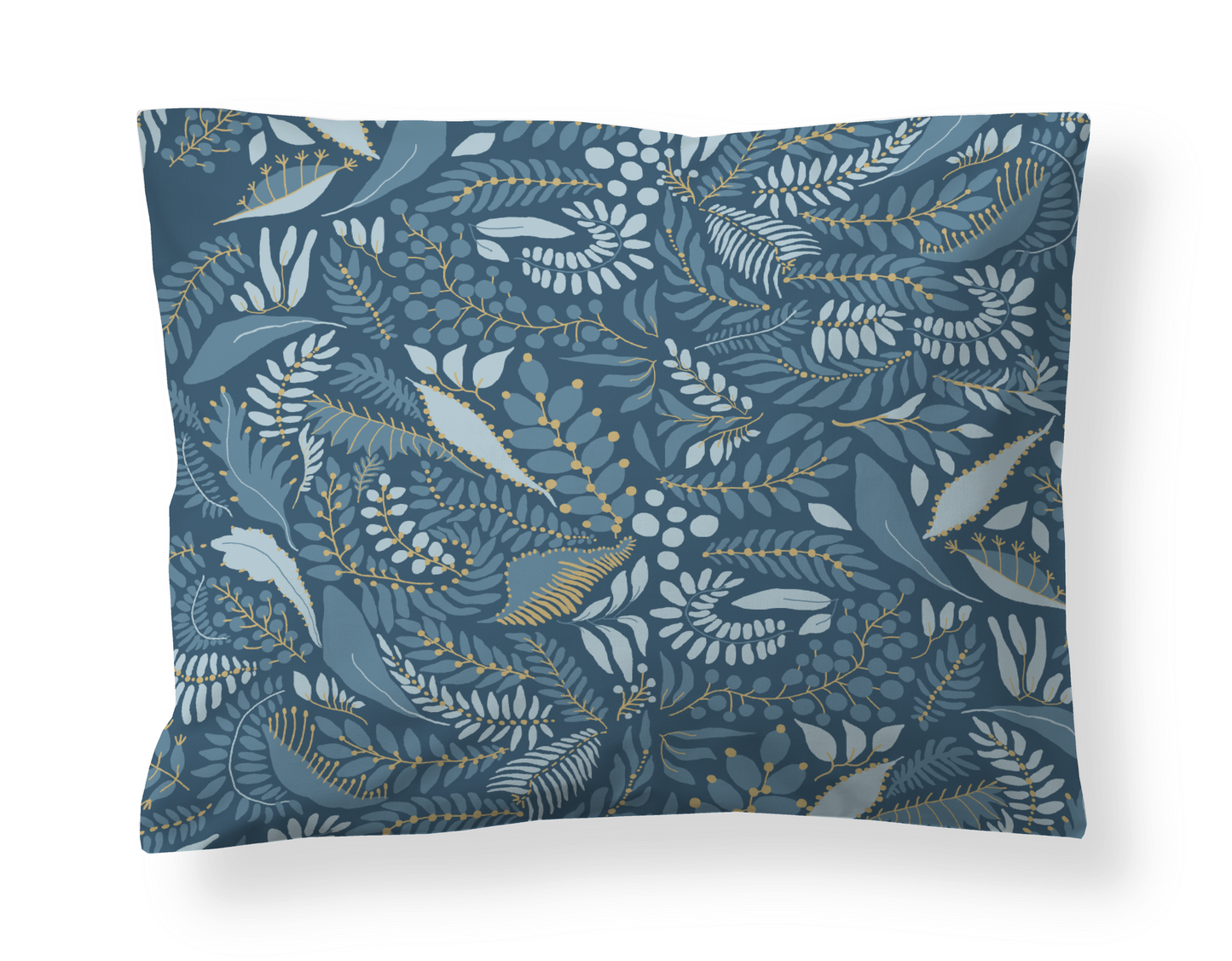 60138-5053-03-10; Finlayson Pihamaa Satiinityynyliina Petroolinsininen / 50x60 cm 