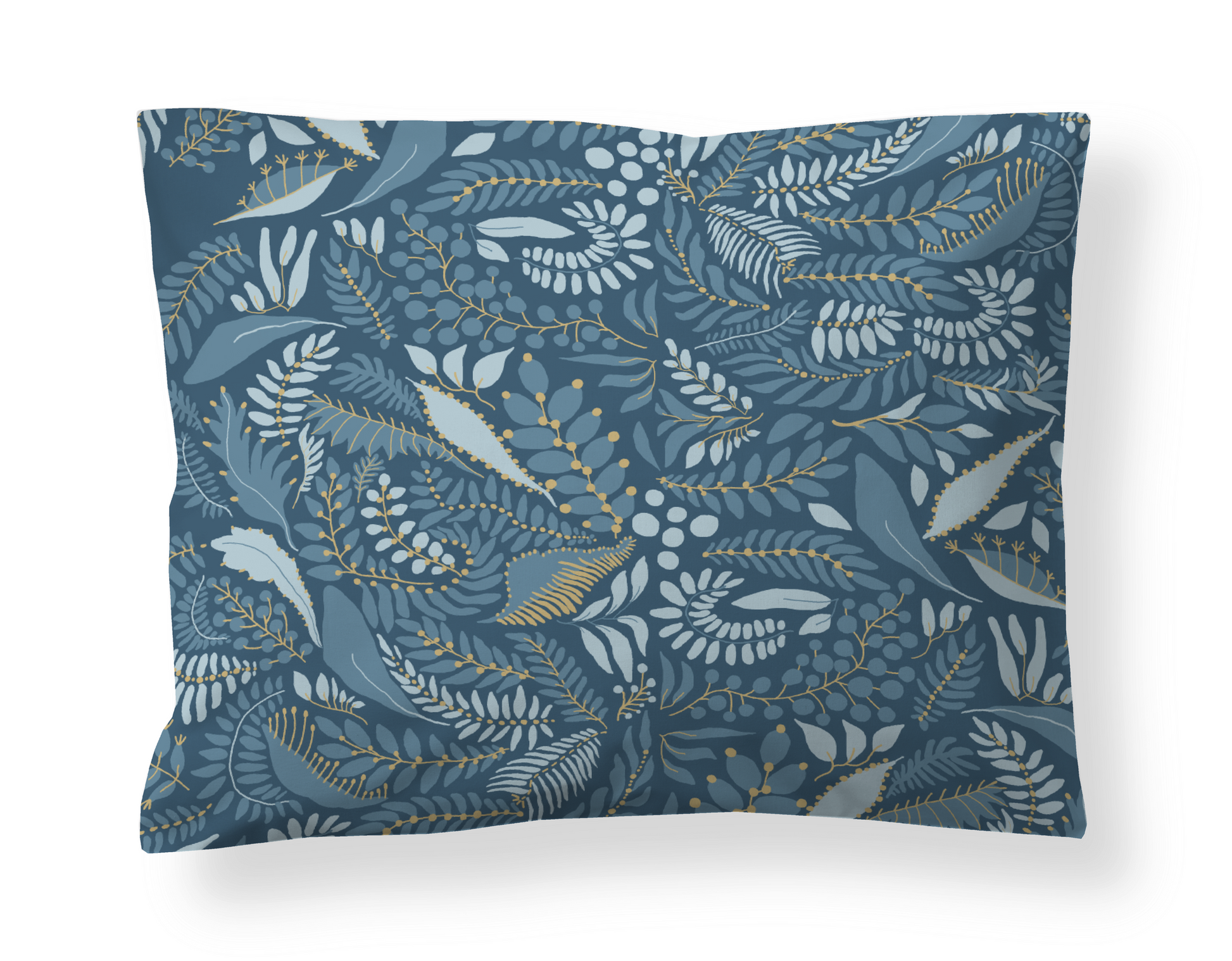 60138-5053-03-10; Finlayson Pihamaa Satiinityynyliina Petroolinsininen / 50x60 cm 