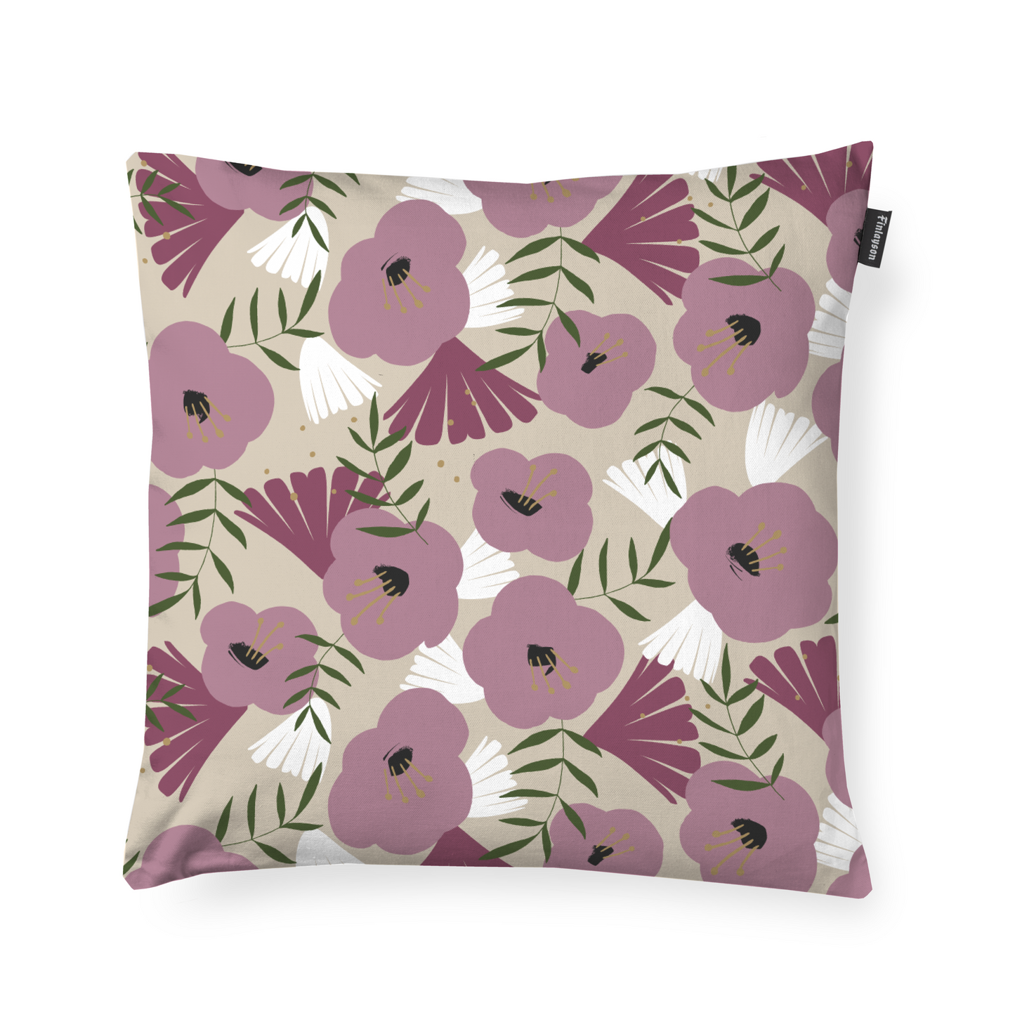 80813-5138-03-04_1; Finlayson Anni Koristetyynynpäällinen Malva / Beige / 48x48 cm 