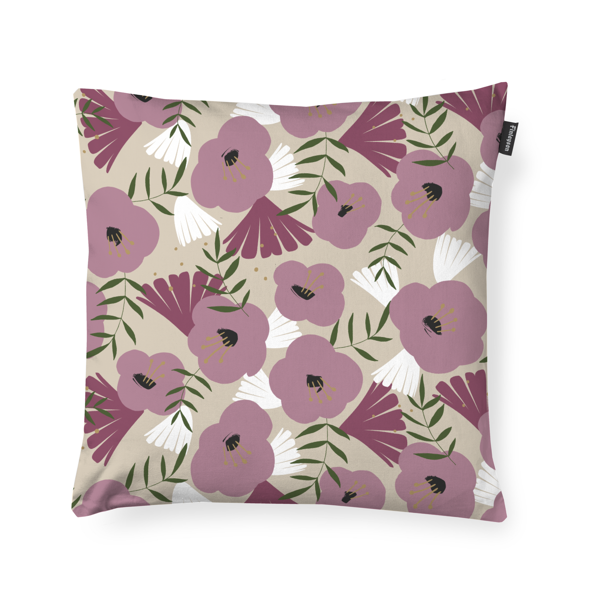 80813-5138-03-04_1; Finlayson Anni Koristetyynynpäällinen Malva / Beige / 48x48 cm 