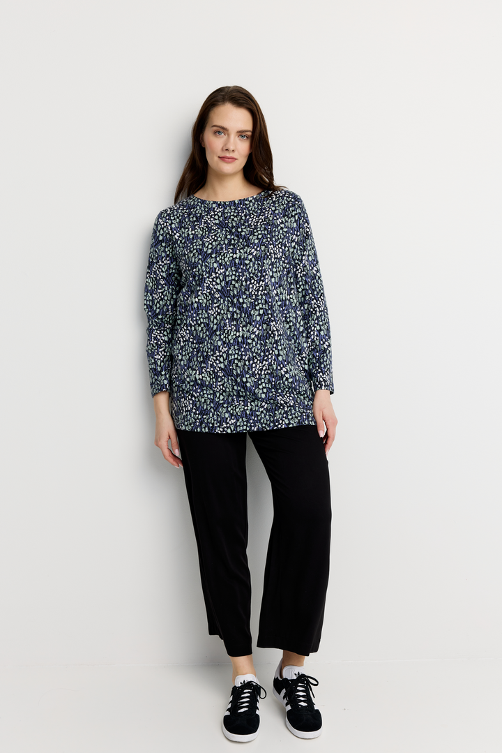 22784452001; Finlayson KUISKU Trikootunika Tummansininen / Salvianvihreä / XS 