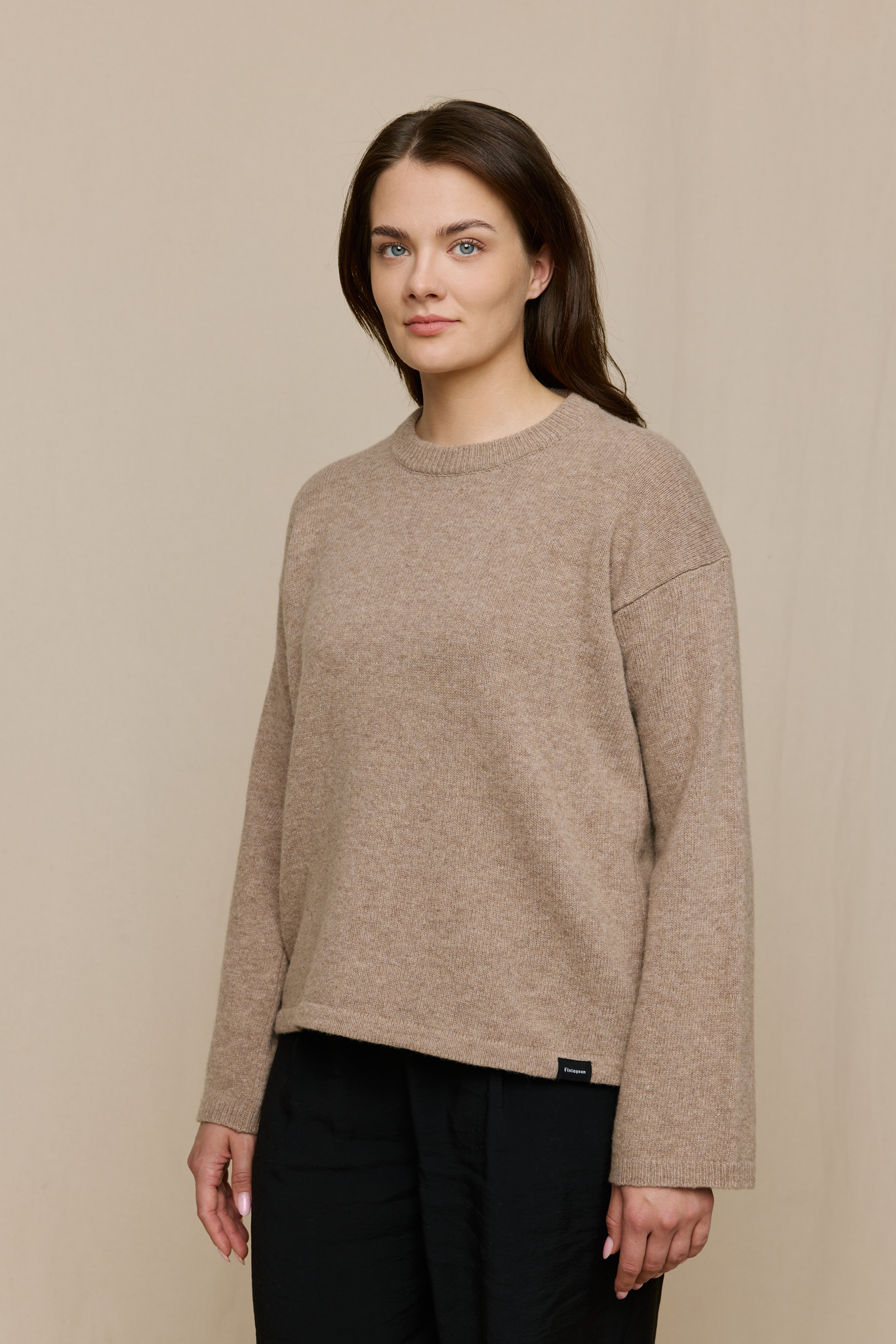 FW51007-126-M_3; Finlayson Osmi Neule Beige / M 