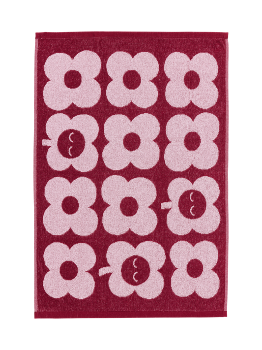 70563-5497-03-12; Finlayson KUKKA Käsipyyhe Viininpunainen / Roosa / 50x70 cm 