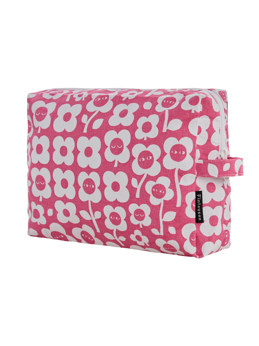 80250-5492-03-05; Finlayson Kukkariemu Toilettilaukku Pinkki / 28x20 cm 