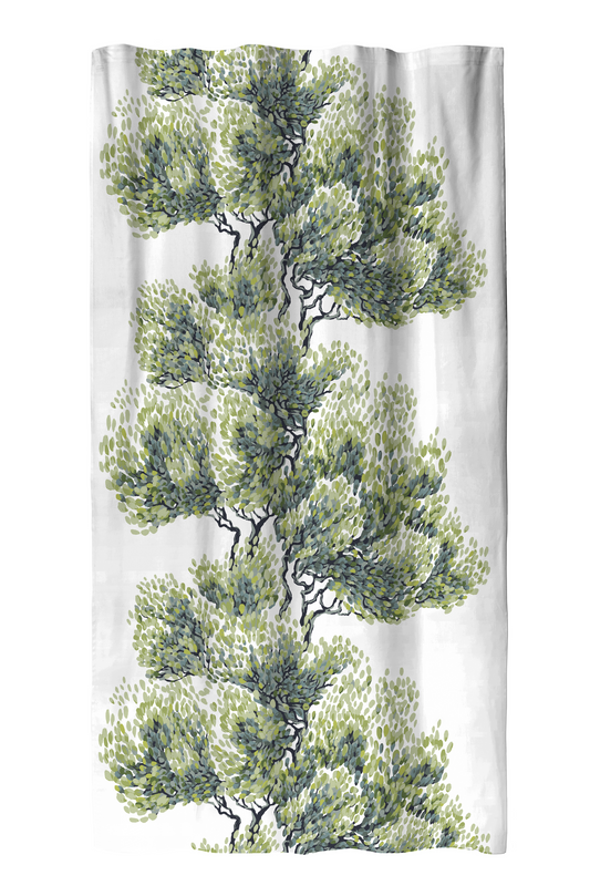 108580-7300; Finlayson Vallila Väre verho Vihreä / 140x250 cm 