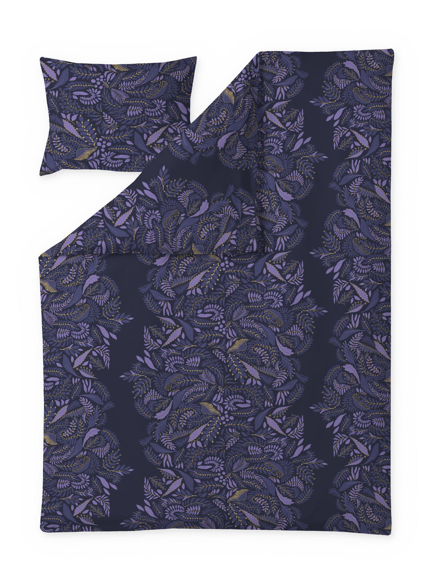 60712-5053-04-06; Finlayson Pihamaa Satiinipussilakanasetti Violetti / 150x210 + 50x60 cm 
