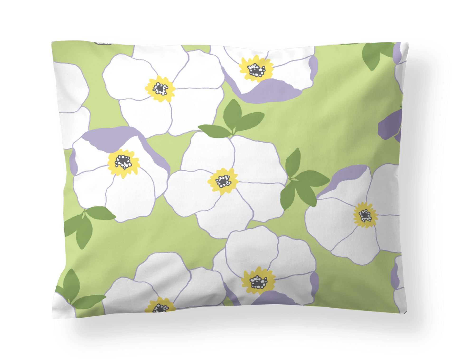 60136-5503-01-10; Finlayson Ruusa Tyynyliina Vaaleanvihreä / Vaaleanlila / 50x60 cm 