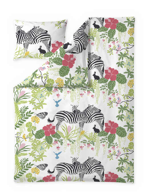 60652-4425-04-06; Finlayson Halaus Pussilakanasetti Vihreä / Pinkki / 150x210 + 50x60 cm 