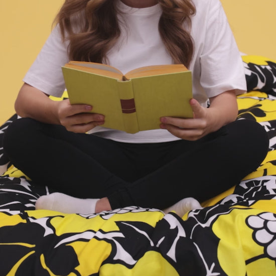 60136-5161-02-10_2; 60682-5174-02-05_2; 60652-5161-02-06_2; Finlayson Annukka Pussilakanasetti Keltainen / 150x210 + 50x60 cm 