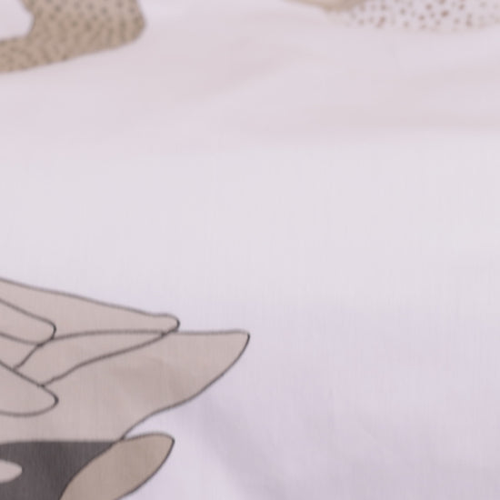 60712-4444-08-06_2; Finlayson Uskolliset Satiinipussilakanasetti Beige / Harmaa / 150x210 + 50x60 cm 