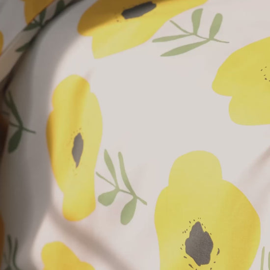 60652-5515-01-06_2; Finlayson Sanelma Pussilakanasetti Keltainen / Vihreä / 150x210 + 50x60 cm 