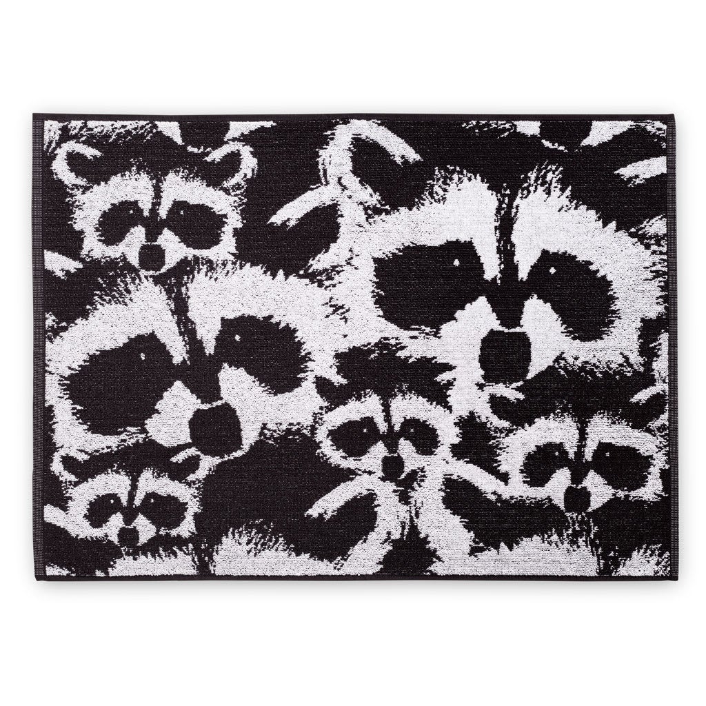 Finlayson Pesue pyyhe Musta / Valkoinen / 50x70 cm