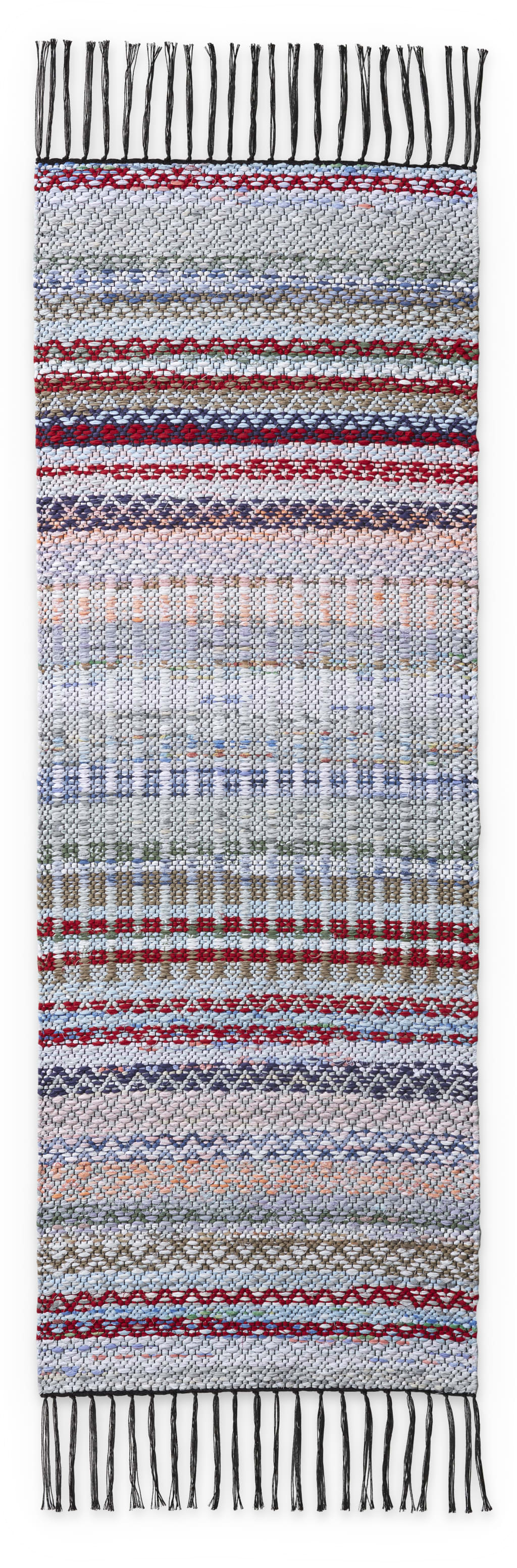 Finlayson - Kierrätetty Räsypala kierrätetty matto Musta / Multi / 45x135 cm