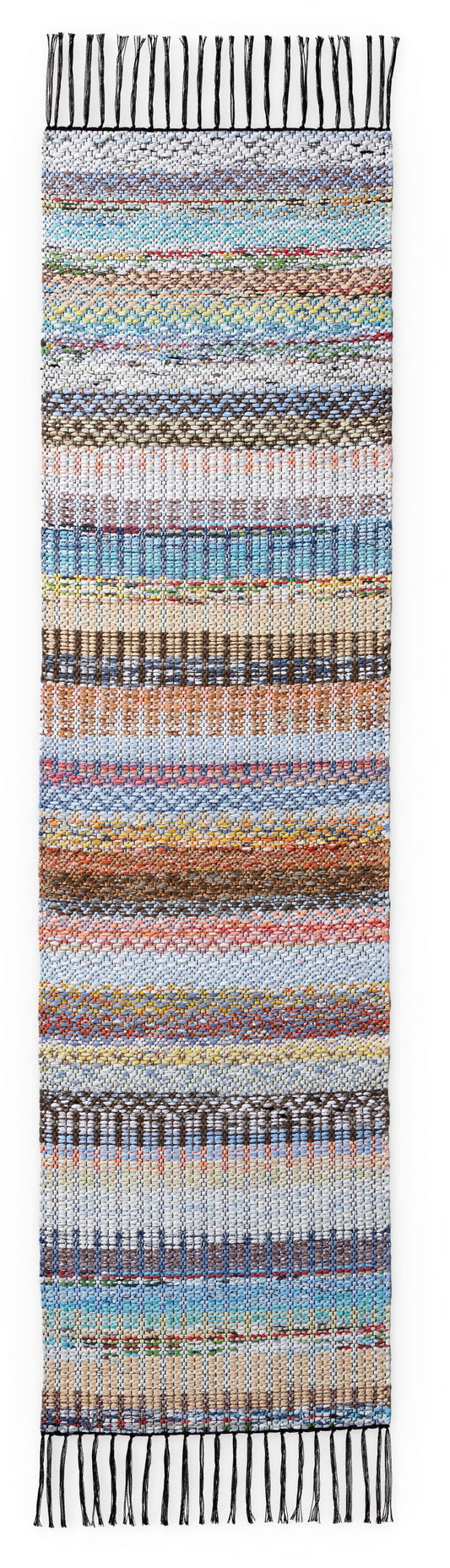 Finlayson - Kierrätetty Räsypala kierrätetty matto Musta / Multi / 45x180 cm