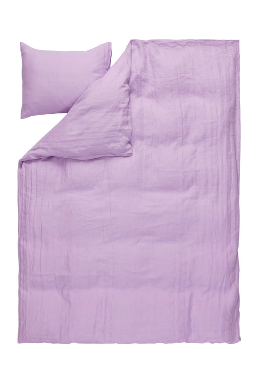 Finlayson FI VALLILA Pouta pellavapussilakanasetti Liila / 150x210 + 50x60 cm